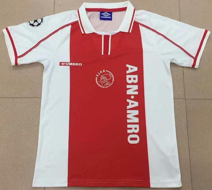 1998 Ajax Retro Home Kit Soccer Jersey